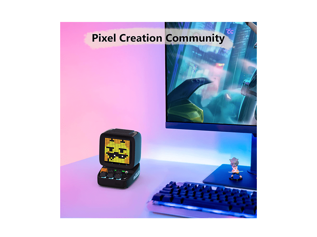 Divoom Ditoo-Pro Retro Pixel Art Bluetooth Speaker - Black in Qatar Divoom Ditoo-Pro Retro Pixel Art Bluetooth Speaker - Black in Qatar